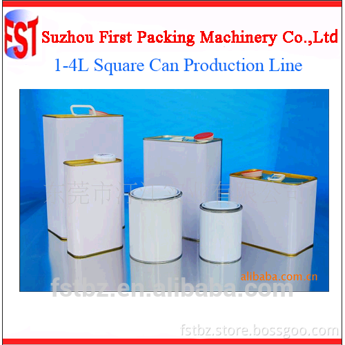 1-4L semi-automatic square can making machine
